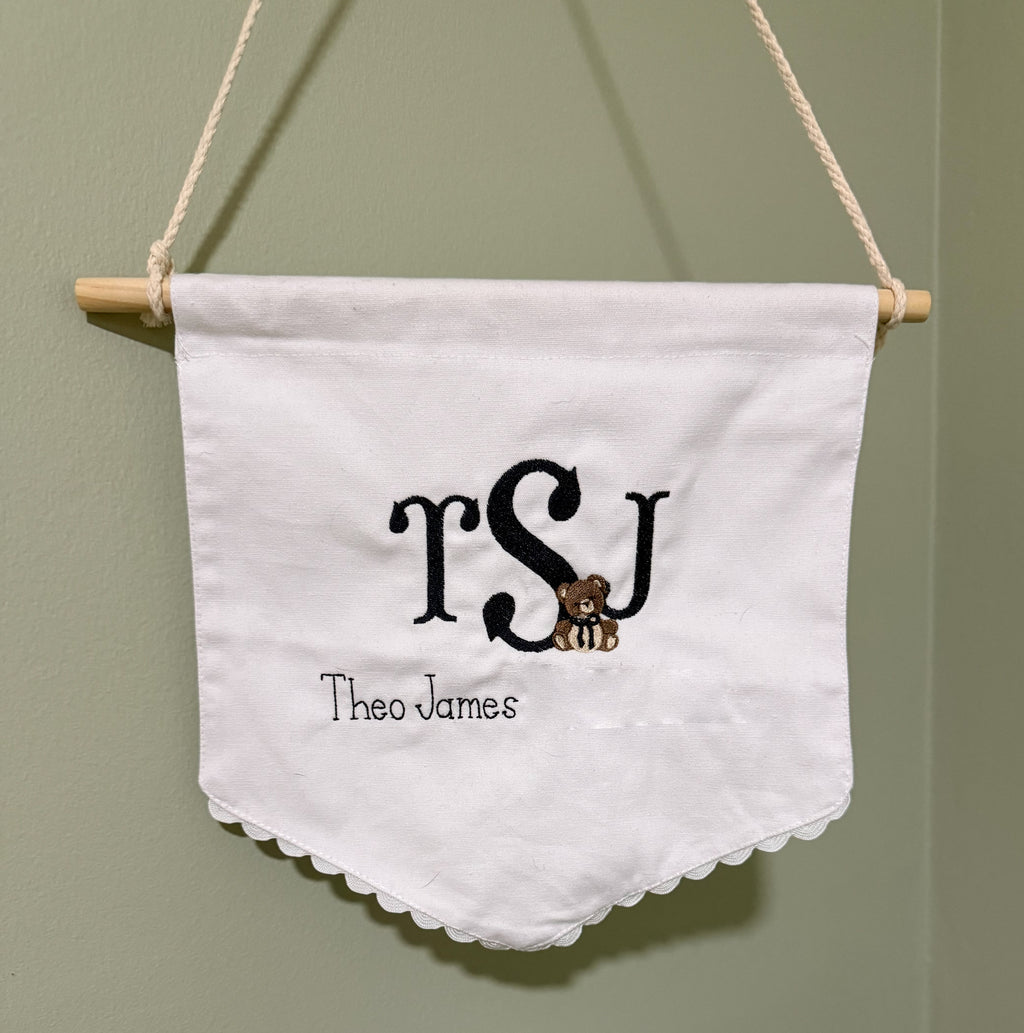 Welcome Baby Bear Banner