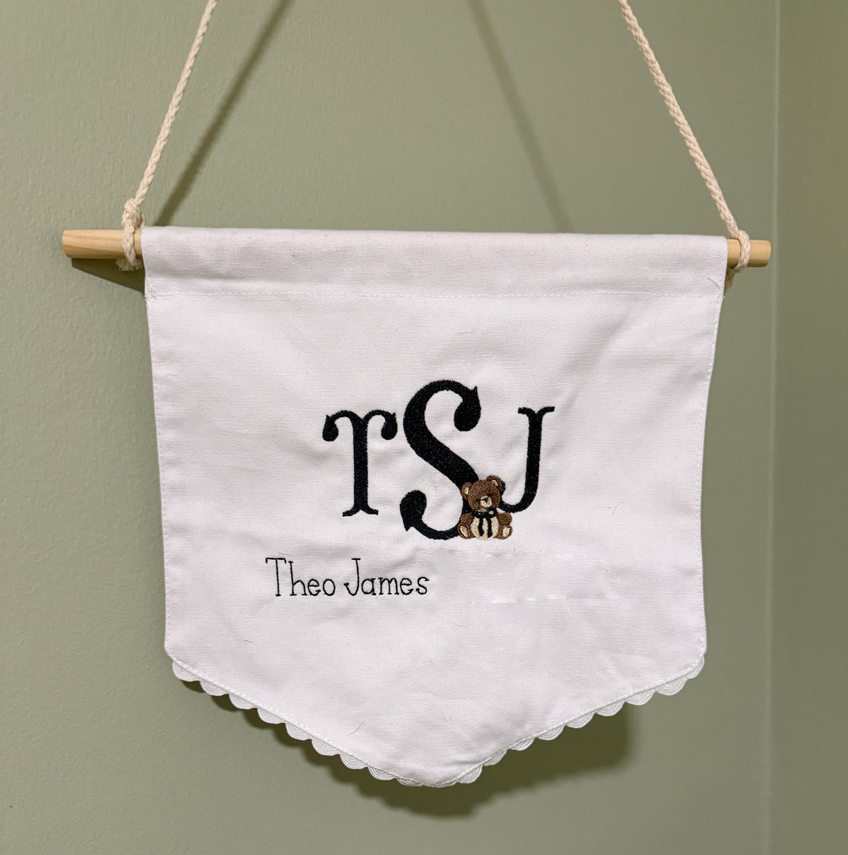 Welcome Baby Bear Banner